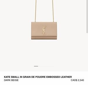 Yves Saint Laurent YSL Kate Small Bag